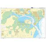Admiralty Chart 2611, by Admiralty, details Poole Harbour and its approaches with water depths, navigational routes, and land features. Insets of Holes Bay and Wareham enhance this essential chart from the Admiralty Standard Nautical Charts for deep-sea navigation.