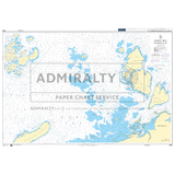Product image of Admiralty Chart 2685 | Kara Sea Northern Part, featuring navigational markings, depth soundings, and coastal features, essential for safe marine navigation. It could be displayed as an art piece or used for navigation on a boat or ship.