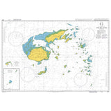 Product image of Admiralty Chart 2691 | Fiji Islands, featuring navigational markings, depth soundings, and coastal features, essential for safe marine navigation. It could be displayed as an art piece or used for navigation on a boat or ship.