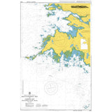 Product image of Admiralty Chart 2708 | Ballyconneely Bay to Clifden Bay including Slyne Head, featuring navigational markings, depth soundings, and coastal features, essential for safe marine navigation. It could be displayed as an art piece or used for navigation on a boat or ship.