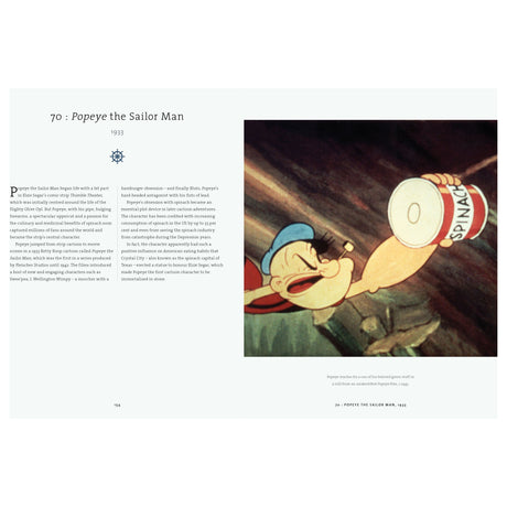 The Adlard Coles product, "A History of Sailing in 100 Objects," includes a vintage illustration of Popeye the Sailor Man pulling open a can labeled "Spinach," showcasing his origins and impact, while embodying the vigor of nautical technology.