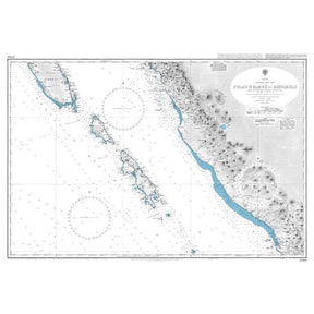 Product image of Admiralty Chart 2780 | Pulau Nyamuk to Bengkulu, featuring navigational markings, depth soundings, and coastal features, essential for safe marine navigation. It could be displayed as an art piece or used for navigation on a boat or ship.