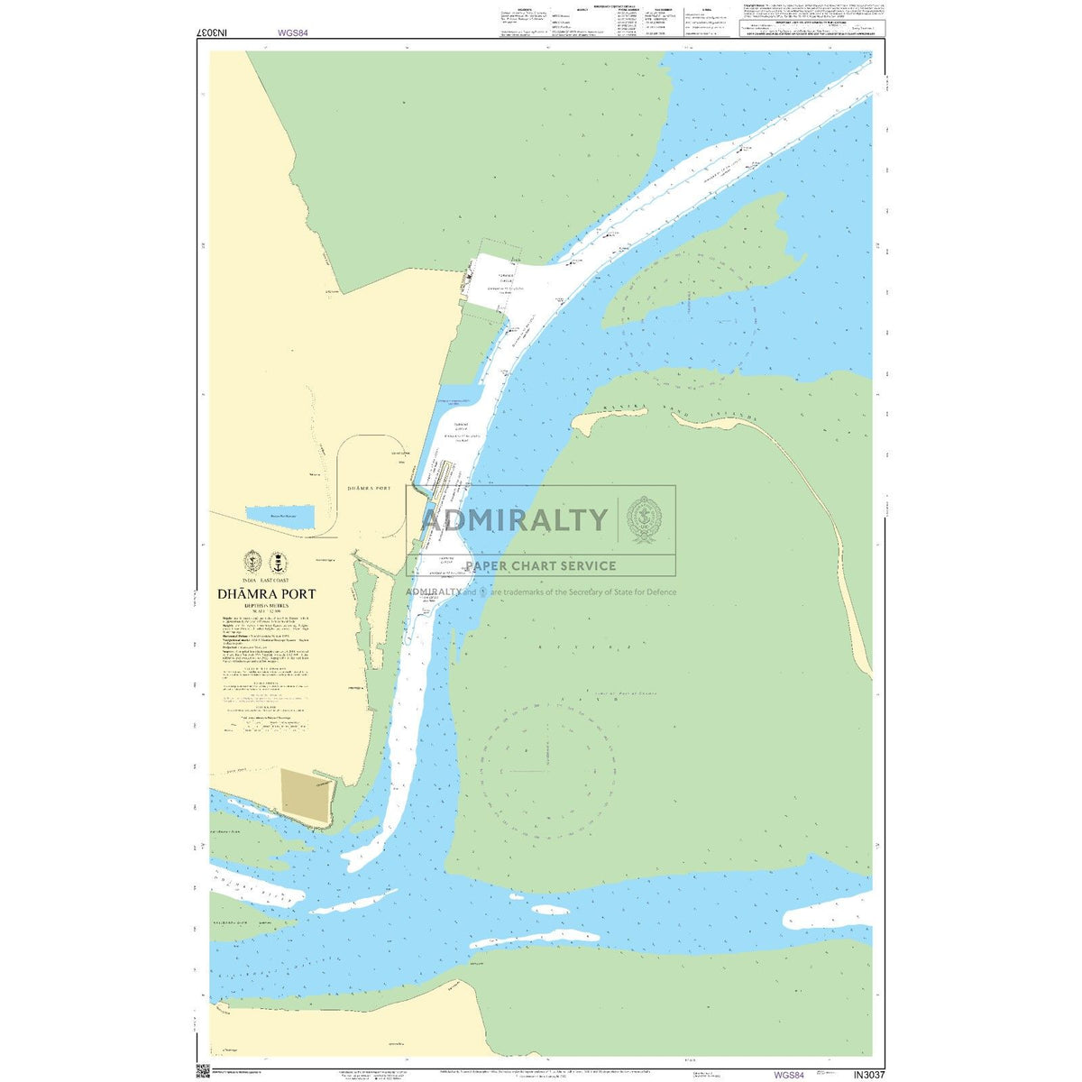 Admiralty Chart IN3037: Dhamra Port – SailorShop.co.uk