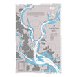 Product image of Admiralty Chart 2809 | Charleston Harbor, featuring navigational markings, depth soundings, and coastal features, essential for safe marine navigation. It could be displayed as an art piece or used for navigation on a boat or ship.