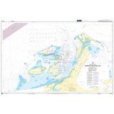 Admiralty Chart AUS57: Dampier Archipelago by Admiralty details islands, water depths, navigation aids, reefs, and coastlines. Features an Admiralty Standard legend and informative box on the lower right.