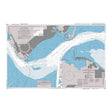 Product image of Admiralty Chart 2813 | Hampton Roads and Newport News, featuring navigational markings, depth soundings, and coastal features, essential for safe marine navigation. It could be displayed as an art piece or used for navigation on a boat or ship.