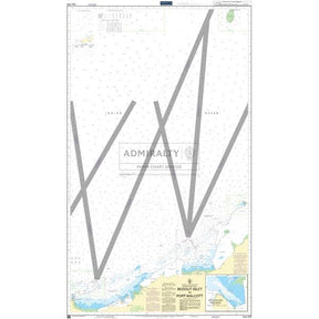 Admiralty Chart AUS326: Bedout Islet to Port Walcott by Admiralty displays ocean depths, navigational symbols, coastal features, watermark text, and diagonal lines per Admiralty Standard. Produced by the United Kingdom Hydrographic Office.