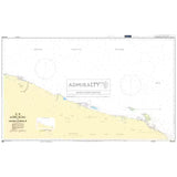 Product image of Admiralty Chart PNG389 | Kairiru Island to Vanimo Harbour, featuring navigational markings, depth soundings, and coastal features, essential for safe marine navigation. It could be displayed as an art piece or used for navigation on a boat or ship.