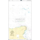 Product image of Admiralty Chart PNG520 | Cape Nelson to Dyke Ackland Bay, featuring navigational markings, depth soundings, and coastal features, essential for safe marine navigation. It could be displayed as an art piece or used for navigation on a boat or ship.