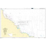 Product image of Admiralty Chart PNG522 | Cape Ward Hunt to Nassau Bay, featuring navigational markings, depth soundings, and coastal features, essential for safe marine navigation. It could be displayed as an art piece or used for navigation on a boat or ship.