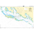 Product image of Admiralty Chart PNG621 | Approaches to Port Moresby, featuring navigational markings, depth soundings, and coastal features, essential for safe marine navigation. It could be displayed as an art piece or used for navigation on a boat or ship.