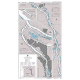 Product image of Admiralty Chart 2849 | Columbia River Lord Island to Vancouver and Portland, featuring navigational markings, depth soundings, and coastal features, essential for safe marine navigation. It could be displayed as an art piece or used for navigation on a boat or ship.