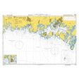 Product image of Admiralty Chart 2857 | Ronneby to Utlangan, featuring navigational markings, depth soundings, and coastal features, essential for safe marine navigation. It could be displayed as an art piece or used for navigation on a boat or ship.