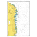 Product image of Admiralty Chart 2927 | Pemba to Mtwara, featuring navigational markings, depth soundings, and coastal features, essential for safe marine navigation. It could be displayed as an art piece or used for navigation on a boat or ship.