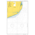 Product image of Admiralty Chart 2939 | Boa Paz to Baia de Inhambane, featuring navigational markings, depth soundings, and coastal features, essential for safe marine navigation. It could be displayed as an art piece or used for navigation on a boat or ship.