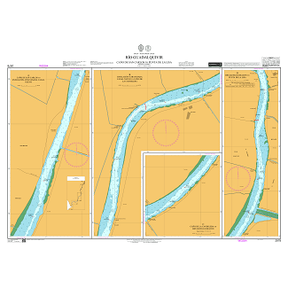 Product image of Admiralty Chart 2978 | Rio Guadalquivir Cano de San Carlos to Punta de la Lisa, featuring navigational markings, depth soundings, and coastal features, essential for safe marine navigation. It could be displayed as an art piece or used for navigation on a boat or ship.