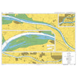 Product image of Admiralty Chart 2985 | La Loire Saint-Nazaire to Nantes, featuring navigational markings, depth soundings, and coastal features, essential for safe marine navigation. It could be displayed as an art piece or used for navigation on a boat or ship.