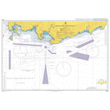 Product image of Admiralty Chart 3046 | Approaches to Nakhodka, featuring navigational markings, depth soundings, and coastal features, essential for safe marine navigation. It could be displayed as an art piece or used for navigation on a boat or ship.