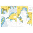 Product image of Admiralty Chart 3047 | Ports in Zaliv Pos'yeta, featuring navigational markings, depth soundings, and coastal features, essential for safe marine navigation. It could be displayed as an art piece or used for navigation on a boat or ship.