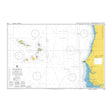 Product image of Admiralty Chart 3135 | Nouakchott to Bissau and Arquipelago De Cabo Verde, featuring navigational markings, depth soundings, and coastal features, essential for safe marine navigation. It could be displayed as an art piece or used for navigation on a boat or ship.