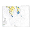 Product image of Admiralty Chart 3137 | Svalbard Southern Part, featuring navigational markings, depth soundings, and coastal features, essential for safe marine navigation. It could be displayed as an art piece or used for navigation on a boat or ship.