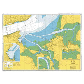Product image of Admiralty Chart 3222 | Lisboa Alcantara to Canal do Montijo, featuring navigational markings, depth soundings, and coastal features, essential for safe marine navigation. It could be displayed as an art piece or used for navigation on a boat or ship.