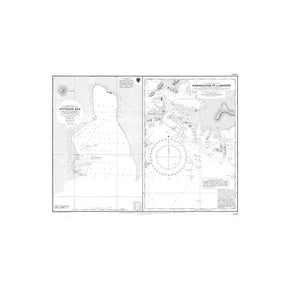 Product image of Admiralty Chart 3255 | Entebbe Bay, featuring navigational markings, depth soundings, and coastal features, essential for safe marine navigation. It could be displayed as an art piece or used for navigation on a boat or ship.