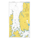 Product image of Admiralty Chart 3298 | Yell Sound, featuring navigational markings, depth soundings, and coastal features, essential for safe marine navigation. It could be displayed as an art piece or used for navigation on a boat or ship.