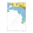 Product image of Admiralty Chart 3302 | Approaches to Berdyans'k, featuring navigational markings, depth soundings, and coastal features, essential for safe marine navigation. It could be displayed as an art piece or used for navigation on a boat or ship.