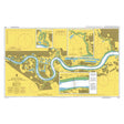 Product image of Admiralty Chart 3337 | River Thames Margaret Ness to Tower Bridge, featuring navigational markings, depth soundings, and coastal features, essential for safe marine navigation. It could be displayed as an art piece or used for navigation on a boat or ship.