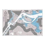 Product image of Admiralty Chart 3451 | New York East River Tallman Island to Queensboro Bridge, featuring navigational markings, depth soundings, and coastal features, essential for safe marine navigation. It could be displayed as an art piece or used for navigation on a boat or ship.