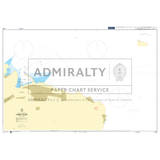 Product image of Admiralty Chart 3479 | Dibba Port, featuring navigational markings, depth soundings, and coastal features, essential for safe marine navigation. It could be displayed as an art piece or used for navigation on a boat or ship.