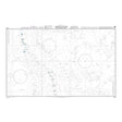 Product image of Admiralty Chart 3552 | Mariana Islands (Northern Part), featuring navigational markings, depth soundings, and coastal features, essential for safe marine navigation. It could be displayed as an art piece or used for navigation on a boat or ship.