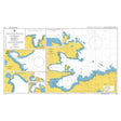 Product image of Admiralty Chart 3587 | Harbours and Anchorages in South Georgia, featuring navigational markings, depth soundings, and coastal features, essential for safe marine navigation. It could be displayed as an art piece or used for navigation on a boat or ship.