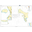 Admiralty Chart 780: Bonaire by Admiralty shows detailed nautical maps of Bonaire and Klein Bonaire, with depth markings, coastal outlines, navigation info, and insets for enlarged views of key harbors and coastal areas.