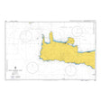 Product image of Admiralty Chart 3681 | Kriti-Western Part, featuring navigational markings, depth soundings, and coastal features, essential for safe marine navigation. It could be displayed as an art piece or used for navigation on a boat or ship.