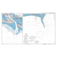 Product image of Admiralty Chart 3686 | Approaches to Morehead City, featuring navigational markings, depth soundings, and coastal features, essential for safe marine navigation. It could be displayed as an art piece or used for navigation on a boat or ship.