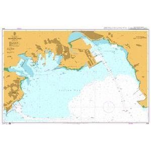 Product image of Admiralty Chart 3694 | Heshang Dao, featuring navigational markings, depth soundings, and coastal features, essential for safe marine navigation. It could be displayed as an art piece or used for navigation on a boat or ship.