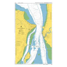 Product image of Admiralty Chart 3732 | Pelabuhan Pulau Pinang, featuring navigational markings, depth soundings, and coastal features, essential for safe marine navigation. It could be displayed as an art piece or used for navigation on a boat or ship.