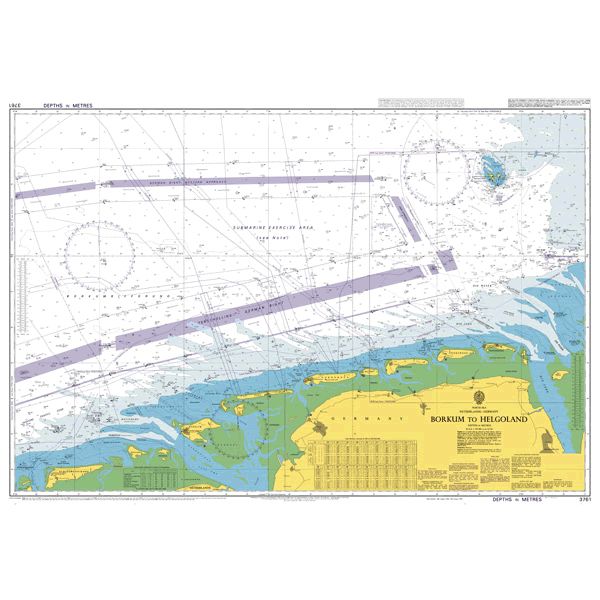 Product image of Admiralty Chart 3761 | Approaches to Bahrain - Central Part, featuring navigational markings, depth soundings, and coastal features, essential for safe marine navigation. It could be displayed as an art piece or used for navigation on a boat or ship.