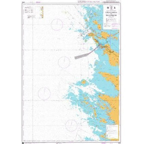 Product image of Admiralty Chart 3830 | Uskalinmaa to Iso-Enskeri, featuring navigational markings, depth soundings, and coastal features, essential for safe marine navigation. It could be displayed as an art piece or used for navigation on a boat or ship.