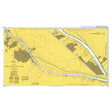 Product image of Admiralty Chart 3846 | Jazirat Umm at Tuwaylah to Al Ma`qil, featuring navigational markings, depth soundings, and coastal features, essential for safe marine navigation. It could be displayed as an art piece or used for navigation on a boat or ship.