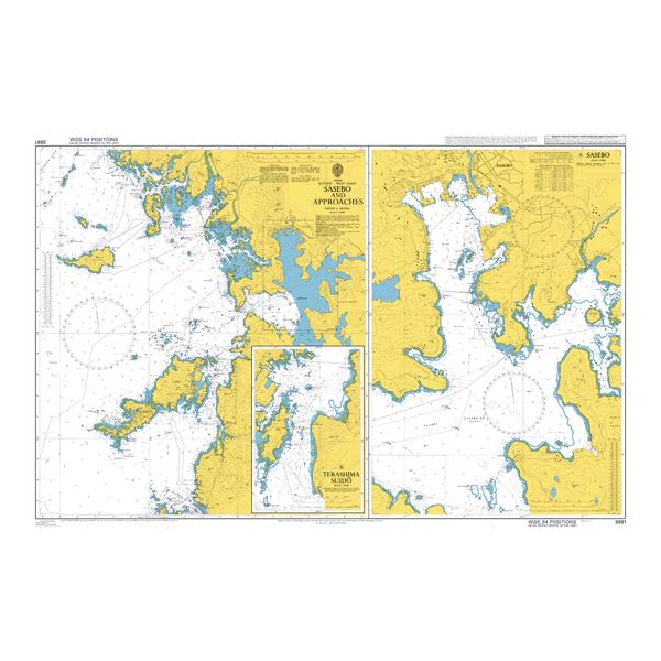 Product image of Admiralty Chart 3881 | Outer Approaches to Hai Phong, featuring navigational markings, depth soundings, and coastal features, essential for safe marine navigation. It could be displayed as an art piece or used for navigation on a boat or ship.