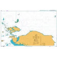 Product image of Admiralty Chart 3923 | North West Papua and Adjacent Islands, featuring navigational markings, depth soundings, and coastal features, essential for safe marine navigation. It could be displayed as an art piece or used for navigation on a boat or ship.