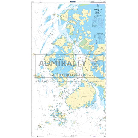 Product image of Admiralty Chart 3928 | Approaches to Mokpo, featuring navigational markings, depth soundings, and coastal features, essential for safe marine navigation. It could be displayed as an art piece or used for navigation on a boat or ship.