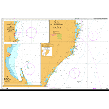 Product image of Admiralty Chart 3982 | Ilha do Arvoredo to Tramandai, featuring navigational markings, depth soundings, and coastal features, essential for safe marine navigation. It could be displayed as an art piece or used for navigation on a boat or ship.