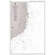 Product image of Admiralty Chart 3987 | Mui Ke Ga to Quy Nhon, featuring navigational markings, depth soundings, and coastal features, essential for safe marine navigation. It could be displayed as an art piece or used for navigation on a boat or ship.