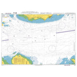 Product image of Admiralty Chart 4042 | Changi to Pulau Mungging and Tanjung Buntan to Tanjung Tondang, featuring navigational markings, depth soundings, and coastal features, essential for safe marine navigation. It could be displayed as an art piece or used for navigation on a boat or ship.