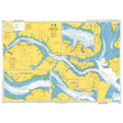 Product image of Admiralty Chart 4044 | Johor Strait Eastern Part, featuring navigational markings, depth soundings, and coastal features, essential for safe marine navigation. It could be displayed as an art piece or used for navigation on a boat or ship.