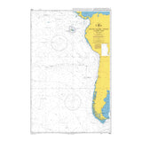 Product image of Admiralty Chart 4062 | South Pacific Ocean Eastern Part, featuring navigational markings, depth soundings, and coastal features, essential for safe marine navigation. It could be displayed as an art piece or used for navigation on a boat or ship.
